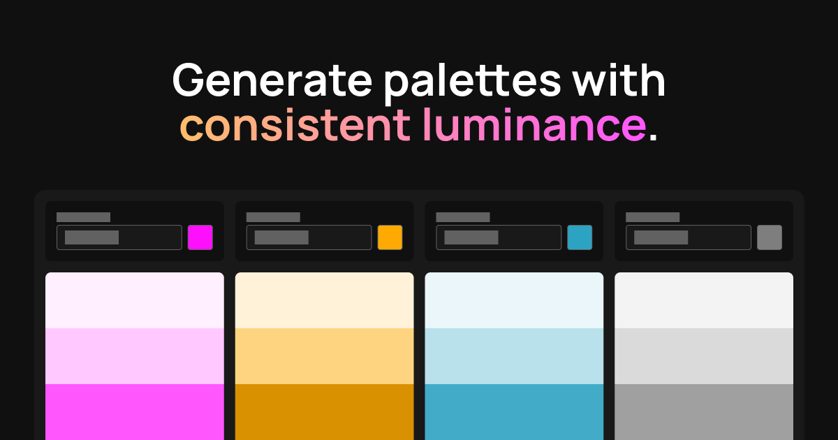 Poster for Perceptual Palettes | Accessible Color Palette Generator